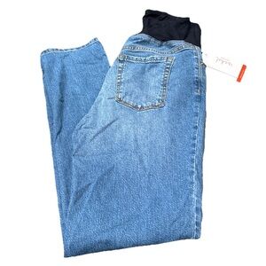 Isabel by Ingrid & Isabel Maternity Crossover Panel 90s Straight Jeans NWT